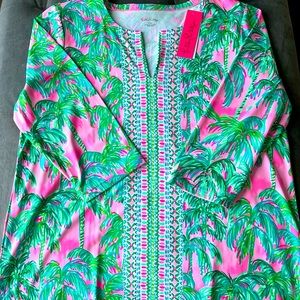 NWT Lilly Pulitzer XXL Karina Tunic Pink Blossom